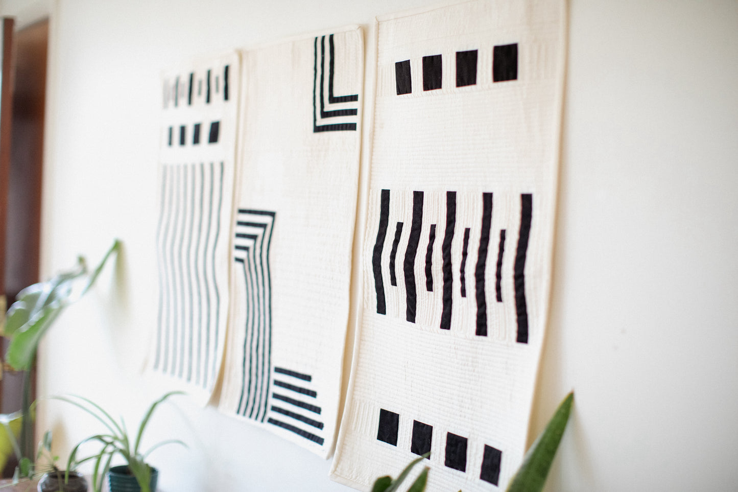 Quaking Aspen, Birch, and Stream Set (Wall Size Only) Modern Quilt Pattern, Digital Download