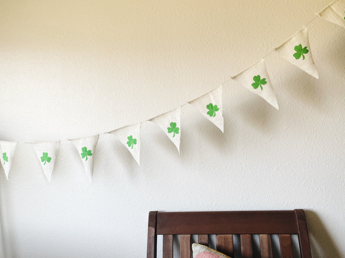 Easy DIY Shamrock Bunting for St. Patty's Day