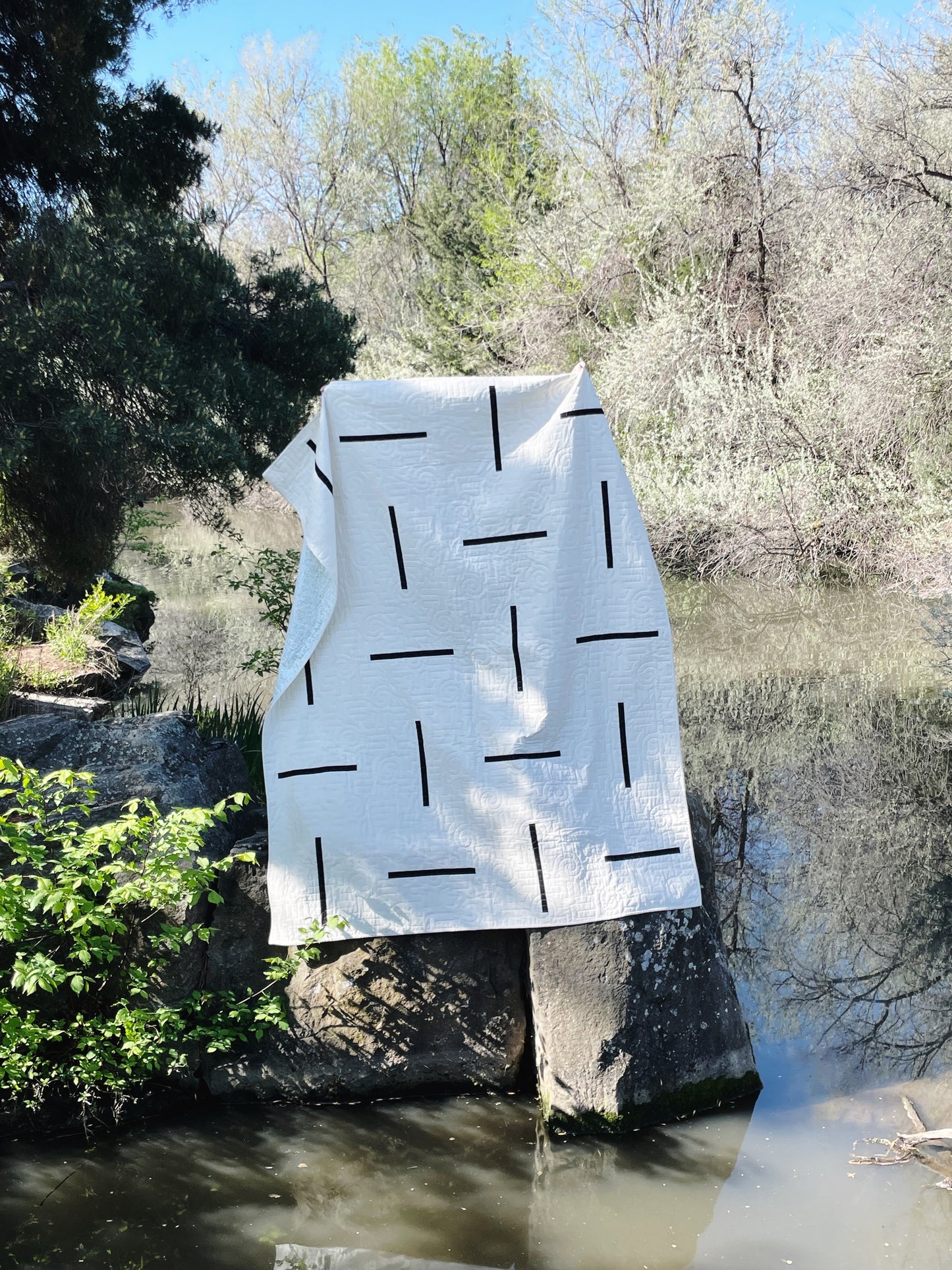 Quill Modern Quilt Pattern, Digital Download