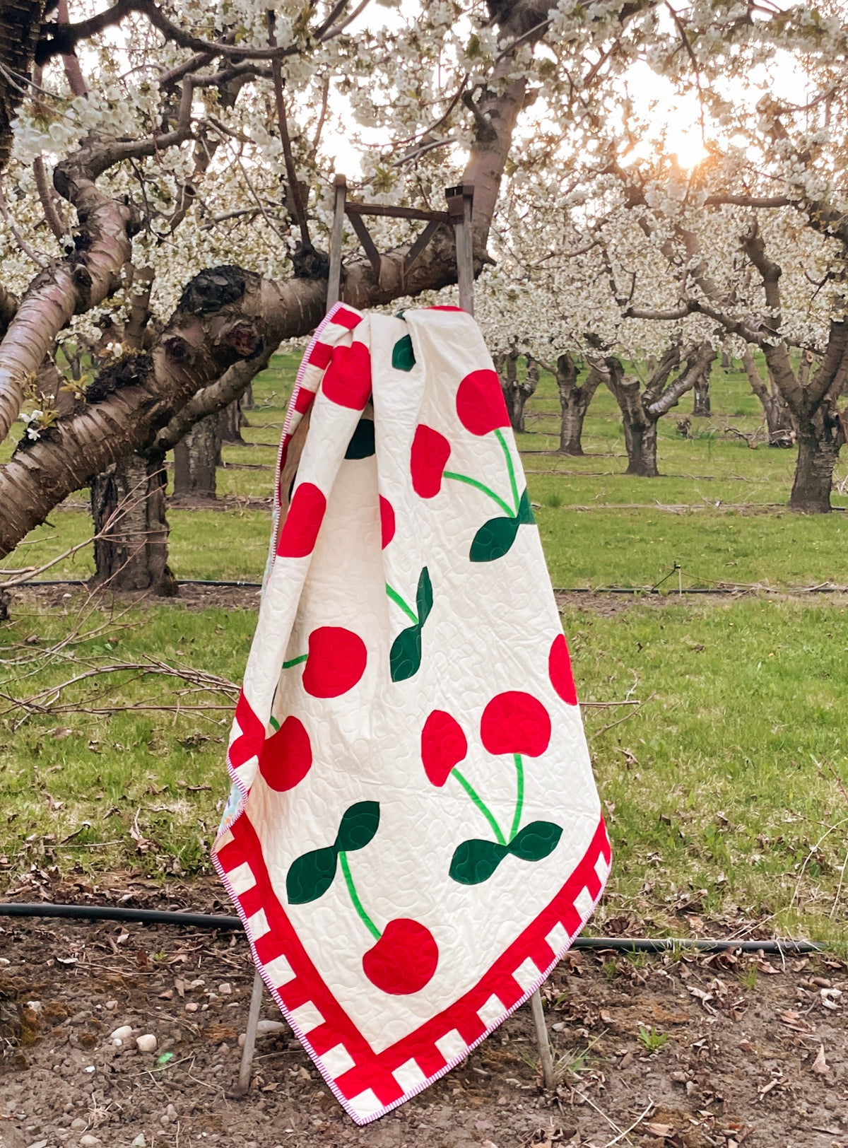 Cherry Delight Modern Appliqué Quilt Pattern