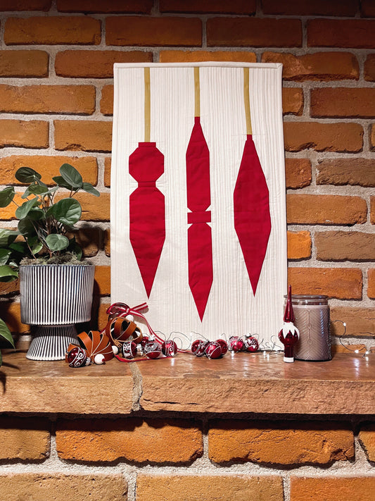 Adorn Wall Hanging Modern Quilt Pattern, Digital Download